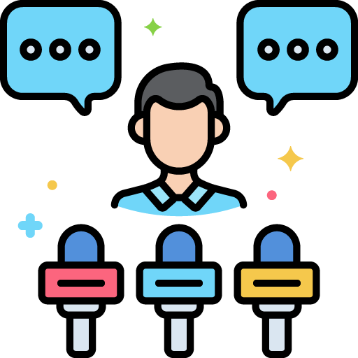 Press conference icon