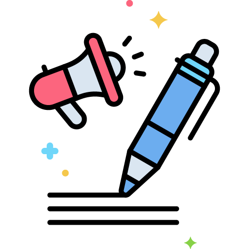 pen and megaphone icon